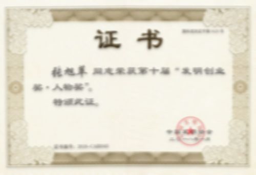 發(fā)明創(chuàng)業(yè)獎(jiǎng).人物獎(jiǎng)